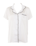 Load image into Gallery viewer, Product Photo of White Bridal Sleepwear shirt