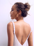 Load image into Gallery viewer, Bridal Lingerie Silk Chiffon V Back Ruffle Straps
