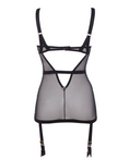 Load image into Gallery viewer, Open back Karolina Basque Lingerie Dress with Garter Belt
